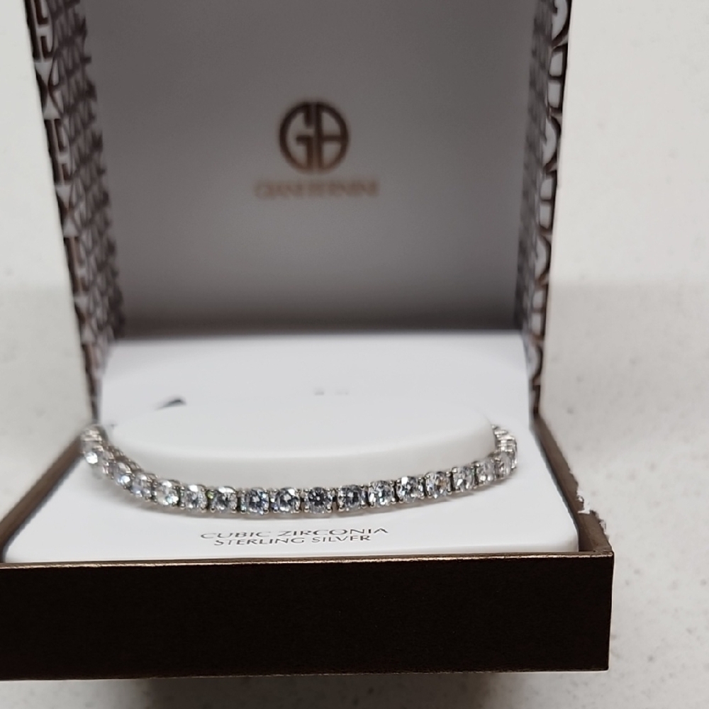 Giani Bernini Silver and White Sparkling Bracelet